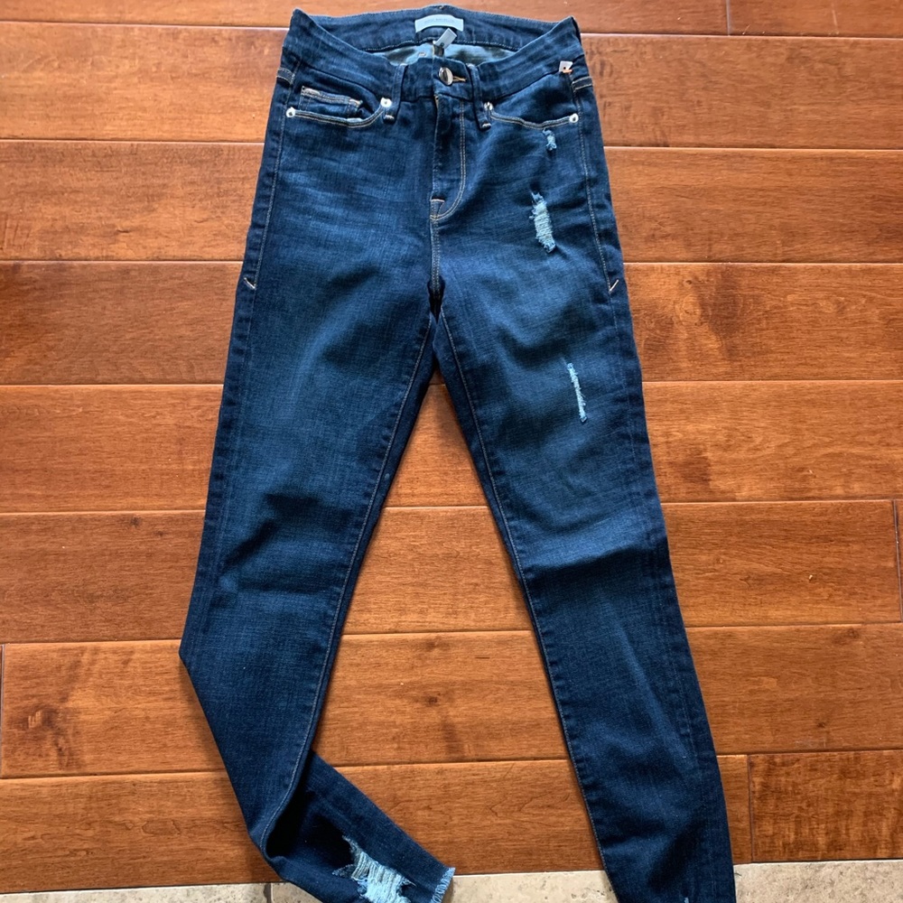 Good American jeans with distress Sz 0/25